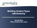 Building Content Types with Dexterity