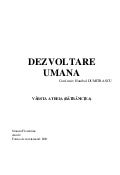 Dezvoltare umana
