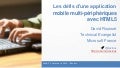 Les défis d’une application mobile multi-périphériques avec HTML5