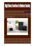 High Gloss Furniture Designs