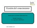 GESTION DEL CONOCIMIENTO