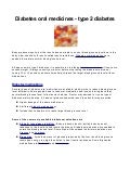 Diabetes Medications
