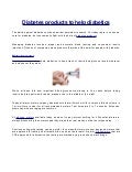 Diabetes Products To Help Diabetics