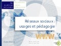 Réseaux sociaux : usages et pédagogie