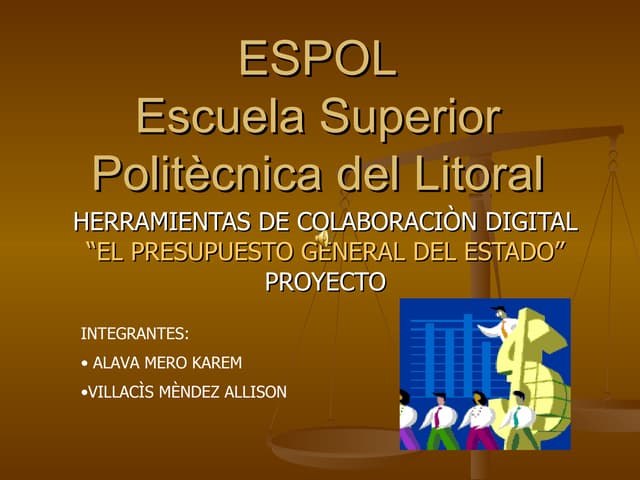 EL PRESUPUESTO GENERAL DEL ESTADO