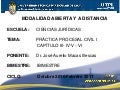 PRÁCTICA PROCESAL CIVIL I CAPÍTULO III- IV-V –VI