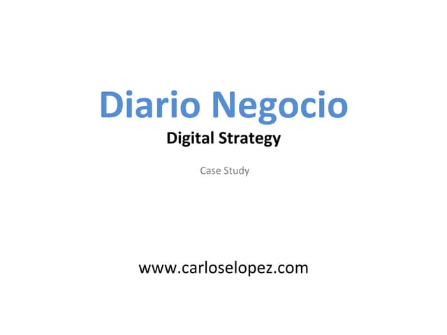 Diario Negocio - Digital Strategy