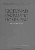 Dicţionar onomastic românesc   constantinescu, nicolae a.