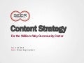 Content Strategy for William Way Community Center
