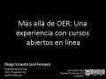 Una experiencia con cursos abiertos