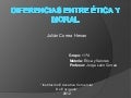 Diferencias entre ética y moral