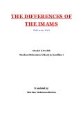 Differences of the imams by shaykh zakariyya kandhelvi (r.a)