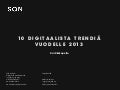 Digitaaliset trendit 2013