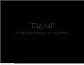 Digital - from websites to ecosystems