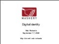Digital Identity