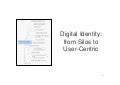 Digital Identity: From Silos To Usercentric