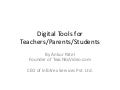 Digital Tools for Teachers/Parents/Students