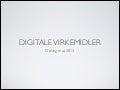 Digitale virkemidler og værktøjer