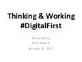 Digital First Thinking and Working