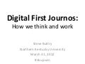 Working and Thinking #digitalfirst