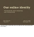 Our online identity
