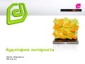 Аудитория Интернета (с) Инесса Ишунькина. Digital marketing conference 2010
