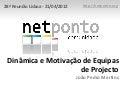 Dinâmica e Motivacao de Equipas de Projecto