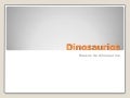 Dinosaurios