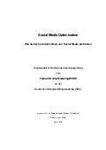 Social Media Optimization (Diplomarbeit)