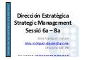 Dirección estrategica   apuntes - sessió 6a-8a