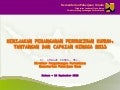 Kebijakan Penanganan Permukiman Kumuh, Tantangan dan Capaian sampai Tahun 2011