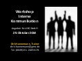 Workshop Interne Kommunikation