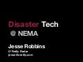 DisasterTech Presentation @ NEMA