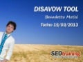 Disavow Tool - SEO Training Torino - 15 Marzo 2013