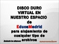 El disco duro virtual en EducaMadrid