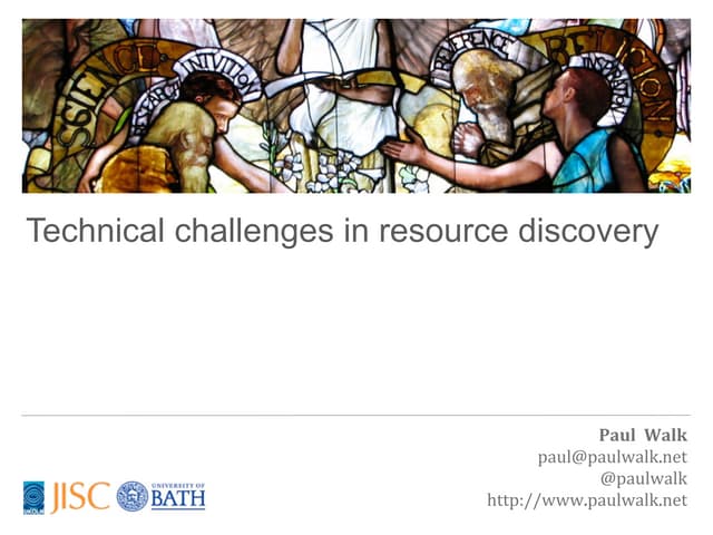 Technical Challenges in Resource Di...