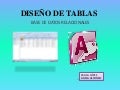 Diseño de tablas