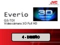 Diseño Videocamara 3D Full HD JVC GS-TD1