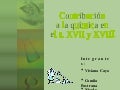 contribucion a la quimica el el s.XVII y XVIII