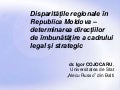 Disparităţile regionale în Republica Moldova