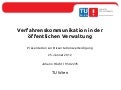 Verfahrenskommunikation in der öffentlichen Verwaltung