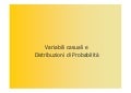 Distribuzioni di Probabilita