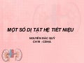 Di tat bam sinh he tiet nieu