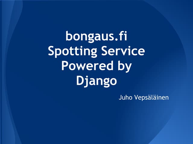 bongaus.fi - Spotting Service Power...