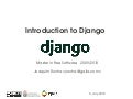 Django introduction