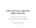 Public Service for Large-Scale Digital Collections