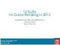 DLYohn 12 Truths to Guide Retailing in 2012