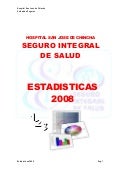 ESTADISTICAS 2008 HSJ
