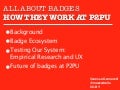 Badges at P2PU