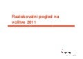 Raziskovalni vidik volitev 2011